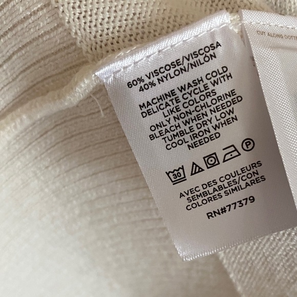 Ann Taylor Cream Open Front Duster Cardigan - Picture 7 of 11